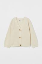 H & M - Knit Wool-blend Cardigan - White