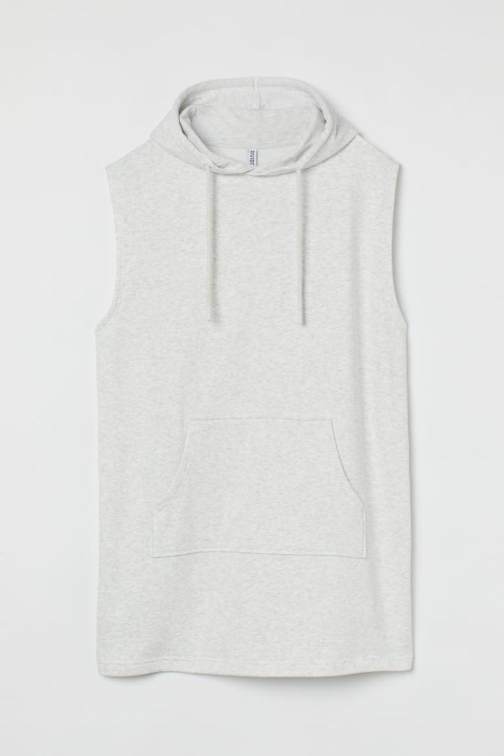 H & M - Hooded Sweatshirt Dress - Gray