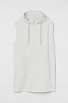 H & M - Hooded Sweatshirt Dress - Gray
