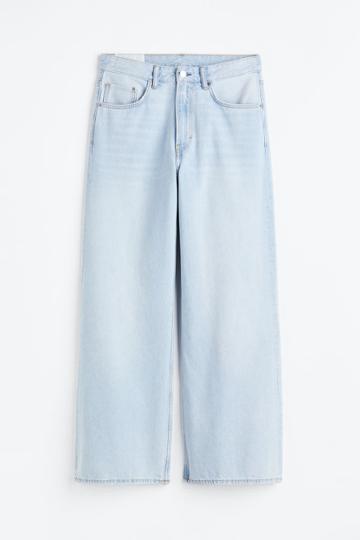 H & M - Loose Bootcut Jeans - Blue