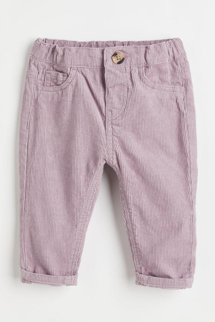 H & M - Twill Pants - Purple