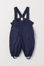 H & M - Snow Pants With Suspenders - Blue