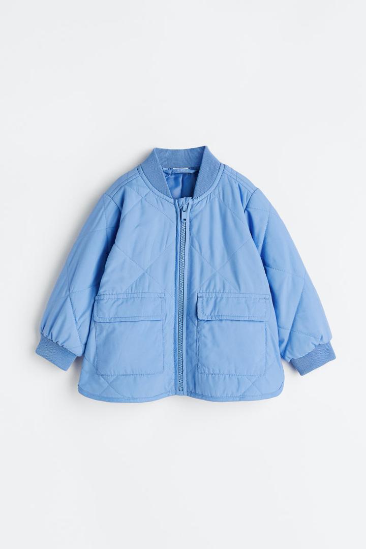 H & M - Quilted Jacket - Blue