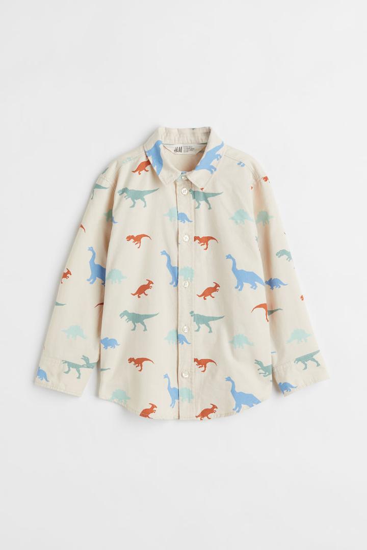 H & M - Cotton Shirt - Beige