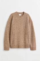 H & M - H & M+ Rib-knit Sweater - Brown