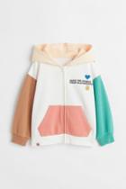 H & M - Printed Hooded Jacket - White