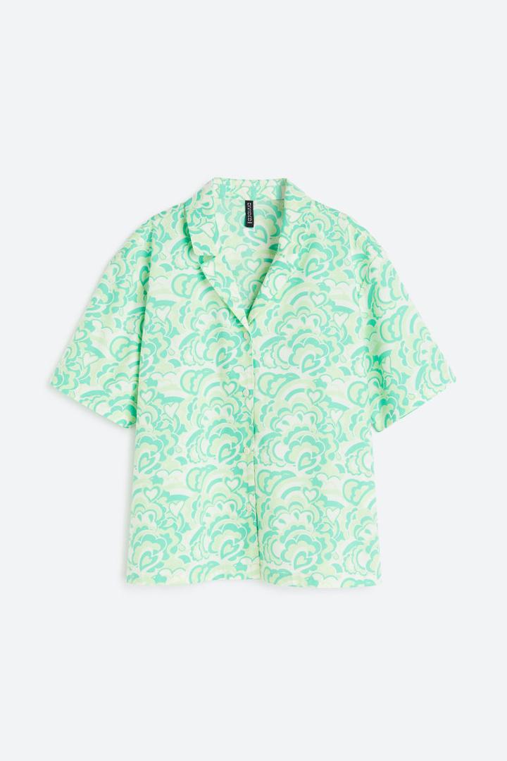 H & M - Cotton Resort Shirt - Yellow