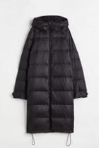 H & M - Knee-length Down Jacket - Black