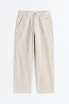 H & M - Relaxed Fit Work Pants - Beige