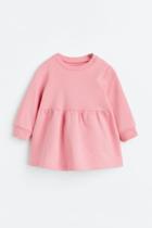 H & M - Cotton Sweatshirt Dress - Pink