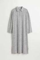 H & M - Collared Dress - Gray