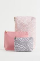 H & M - 3-pack Toiletry Bags - Orange