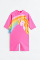 H & M - Upf 50 Sun Jumpsuit - Pink