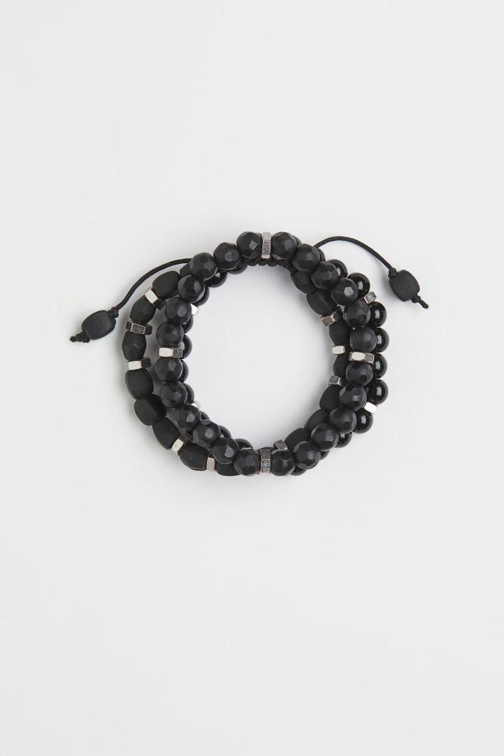 H & M - 3-pack Bracelets - Black