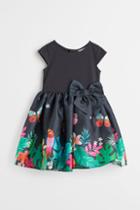 H & M - Flared-skirt Dress - Gray