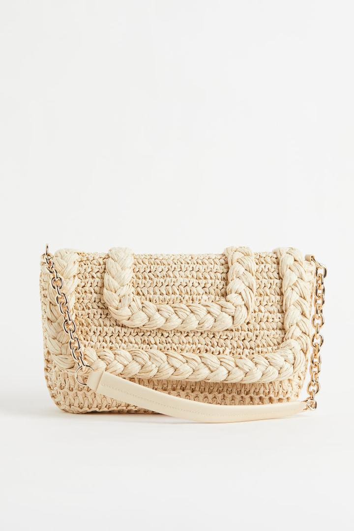 H & M - Straw Shoulder Bag - Beige