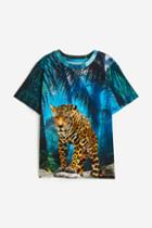 H & M - Printed Jersey T-shirt - Blue