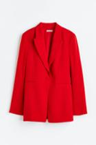 H & M - Single-breasted Jacket - Red