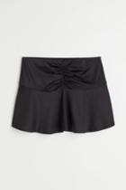 H & M - Gathered Skirt - Black