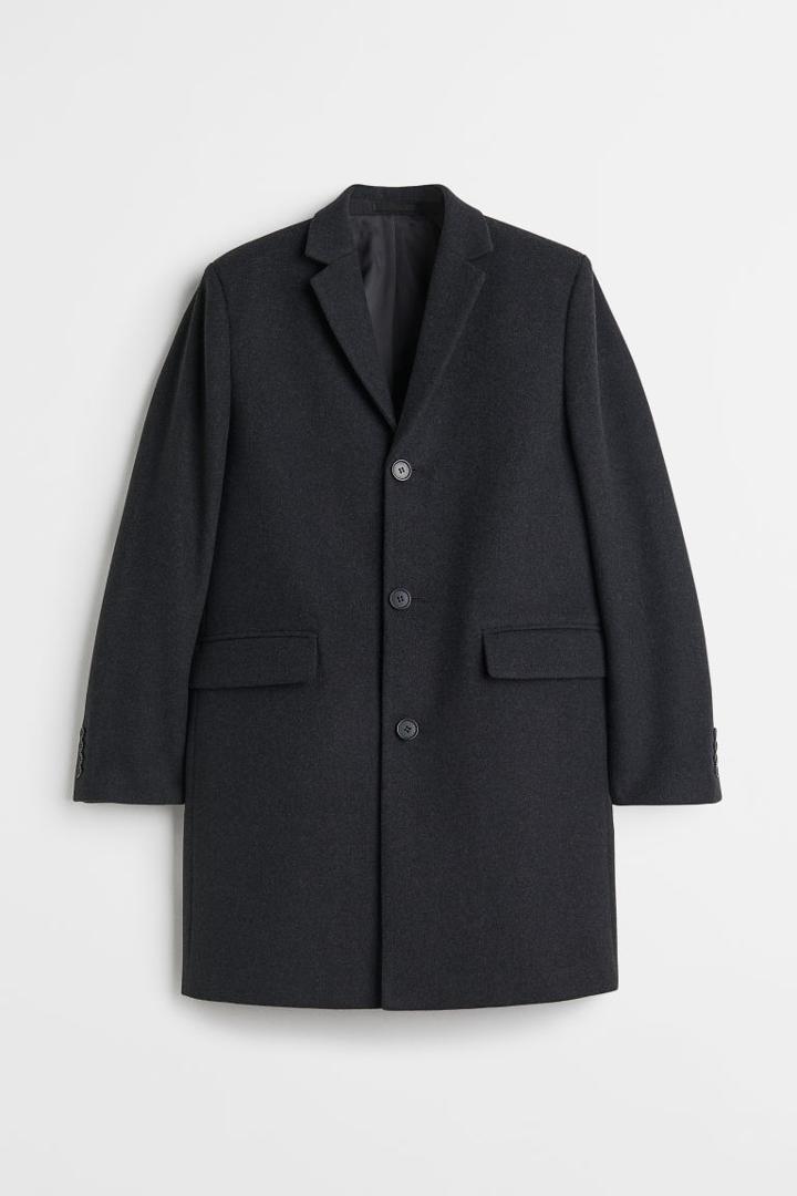 H & M - Wool-blend Coat - Gray
