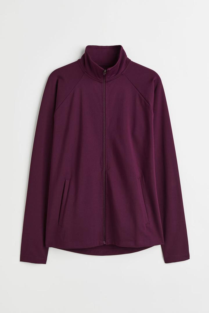 H & M - Regular Fit Fast-drying Jacket - Purple