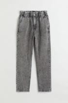 H & M - Comfort Stretch Relaxed Fit High Jeans - Gray