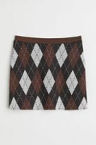 H & M - Short Skirt - Brown