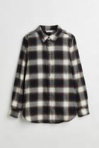 H & M - Cotton Flannel Shirt - Gray
