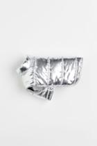 H & M - Shimmering Quilted Dog Jacket - Silver