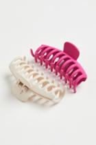 H & M - 2-pack Large Hair Claws - Purple