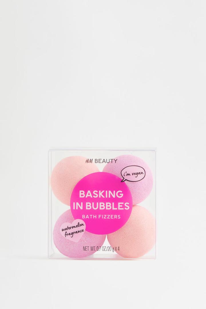 H & M - 4-pack Mini Bath Fizzers - Pink