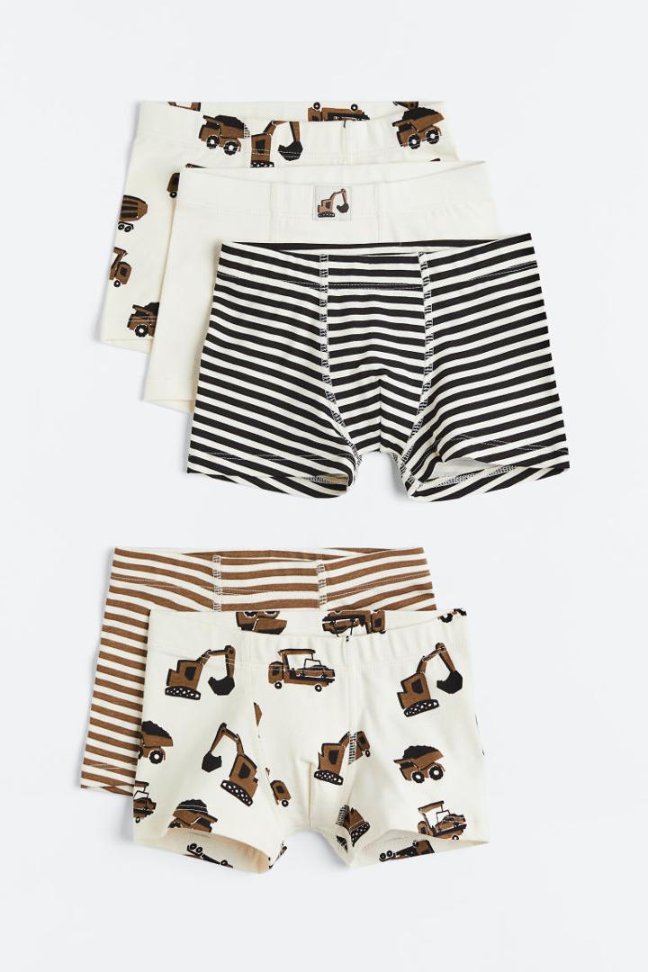 H & M - 5-pack Boxer Shorts - Beige