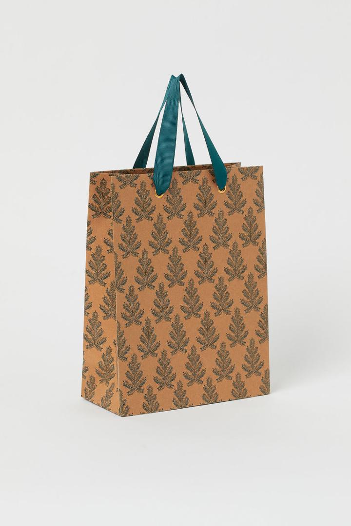 H & M - Small Gift Bag - Green