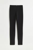 H & M - Zip-hem Pants - Black