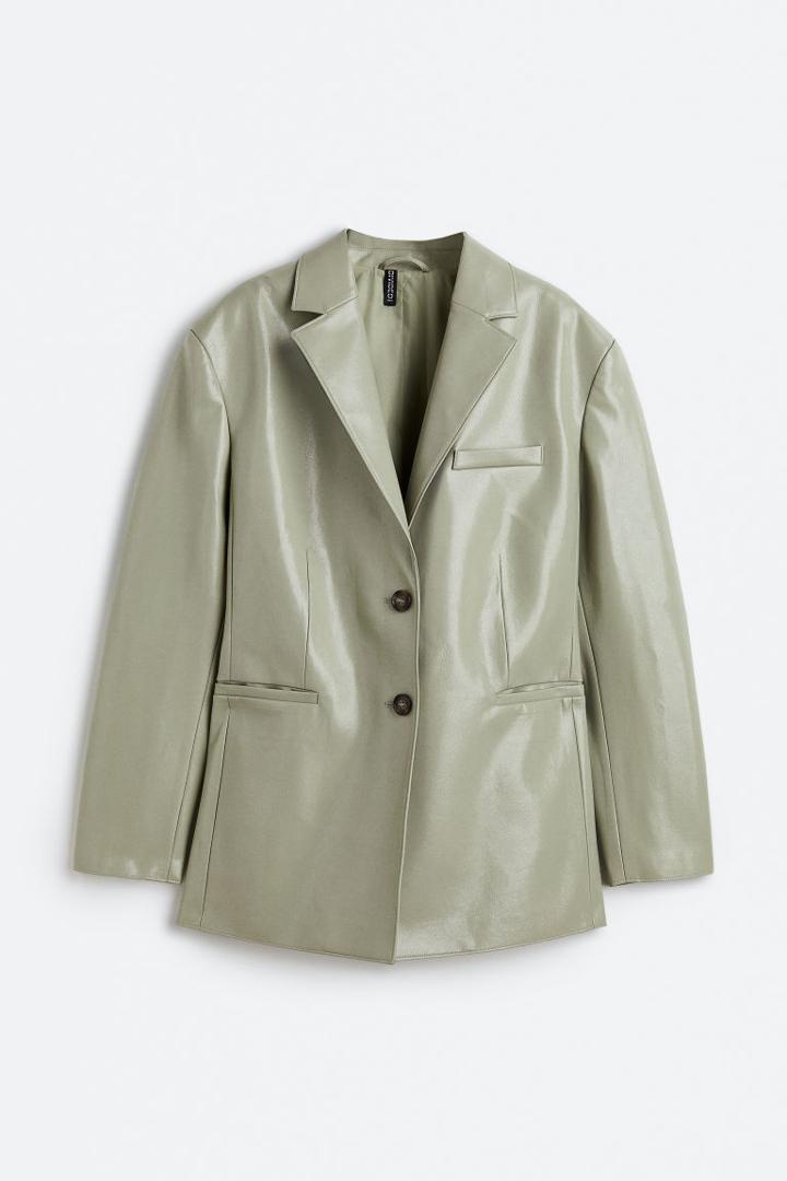 H & M - Single-breasted Blazer - Green