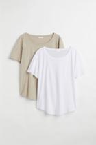 H & M - H & M+ 2-pack T-shirts - White