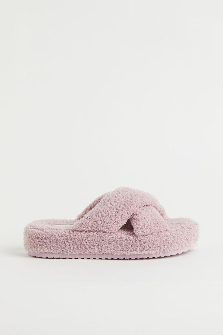 H & M - Terry Slippers - Purple