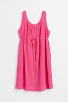H & M - Mama Low-backed Dress - Pink