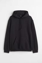 H & M - Relaxed Fit Hoodie - Black