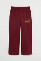 H & M - H & M+ Joggers With Appliqu - Red