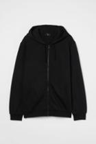 H & M - Relaxed Fit Hooded Jacket - Black