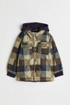H & M - Hooded Quilted Jacket - Beige