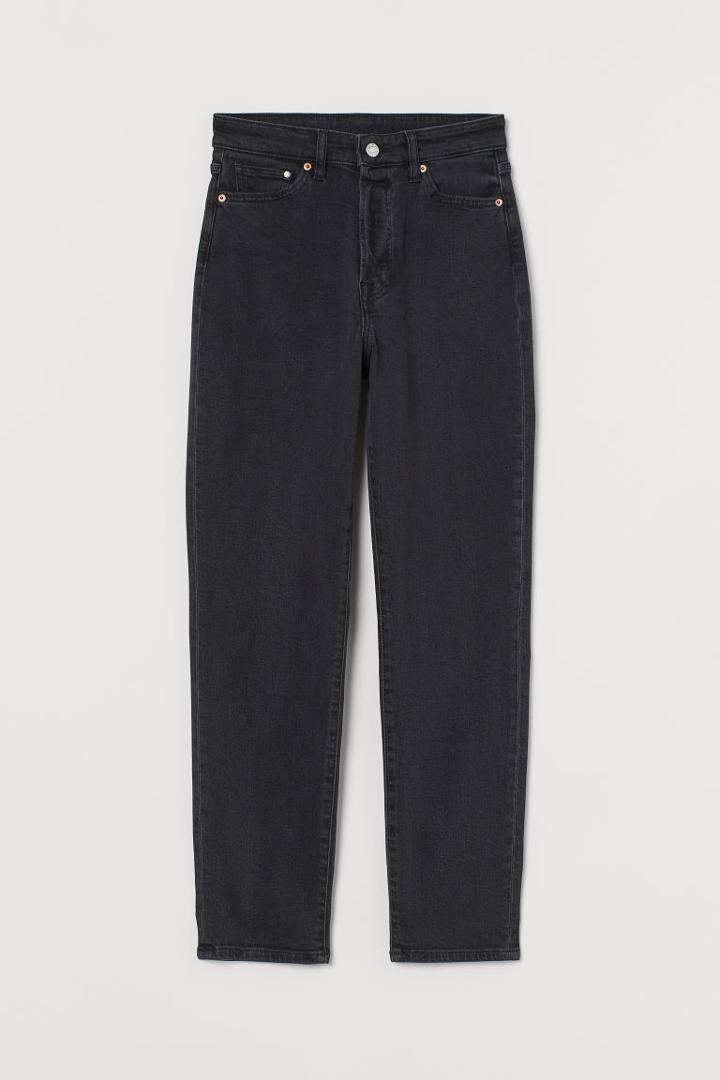H & M - Mom High Ankle Jeans - Black