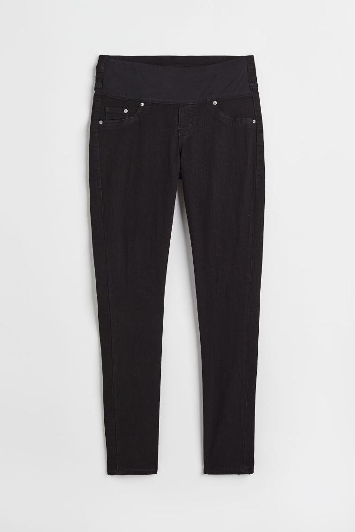 H & M - Mama Before & After Low Waist Twill Pants - Black