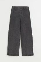 H & M - Wide Fit Pants - Black
