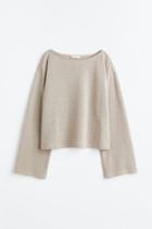 H & M - Boxy Sweater - Brown