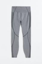 H & M - Seamless Sports Leggings In Drymove&trade; - Gray