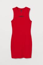 H & M - Printed Tank Top Dress - Red