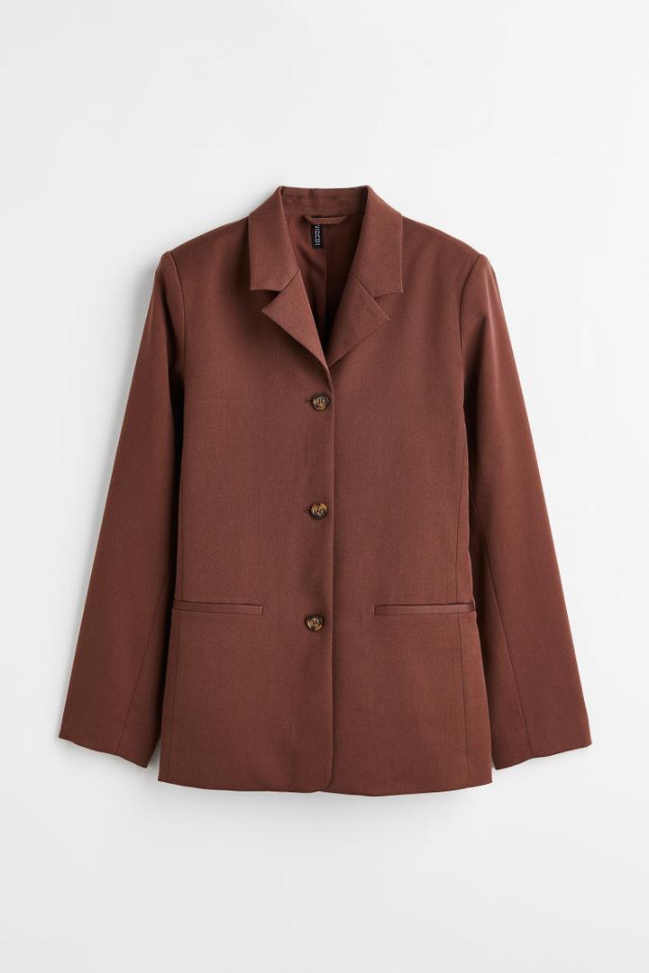 H & M - Single-breasted Jacket - Brown