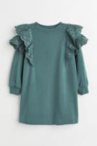 H & M - Sweatshirt Dress - Green